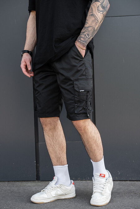 Мужские Трикотажные Шорты Карго Delta Volt Black - #8056405
