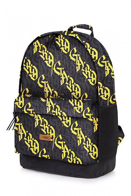 Backpack BACKPACK-2 | yellow calligraphy 4/20. Backpacks. Color: yellow. #8011407