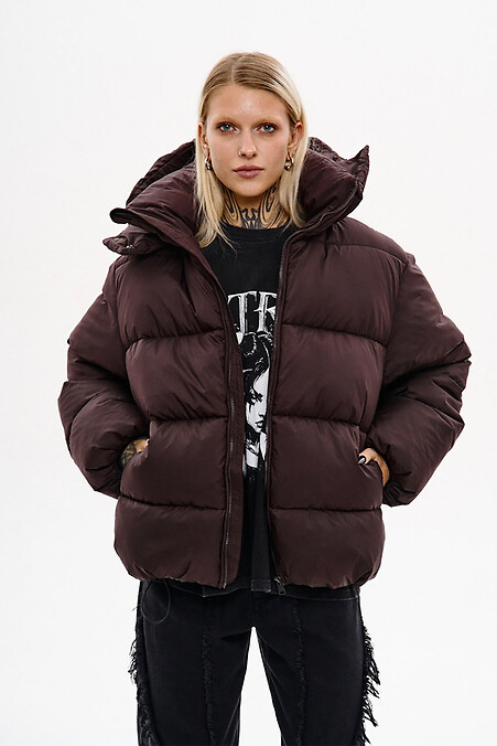 Damen-Winterjacke von Chloe in Schokoladenbraun - #8037409