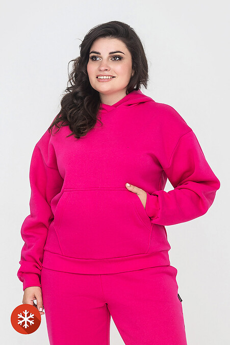 Padded hoodie KAMALA. Sportswear. Color: pink. #3041411