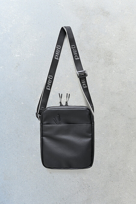 MESSENGER MINI-4 | eco-leather black with perforation 3/22. Crossbody. Color: black. #8038411