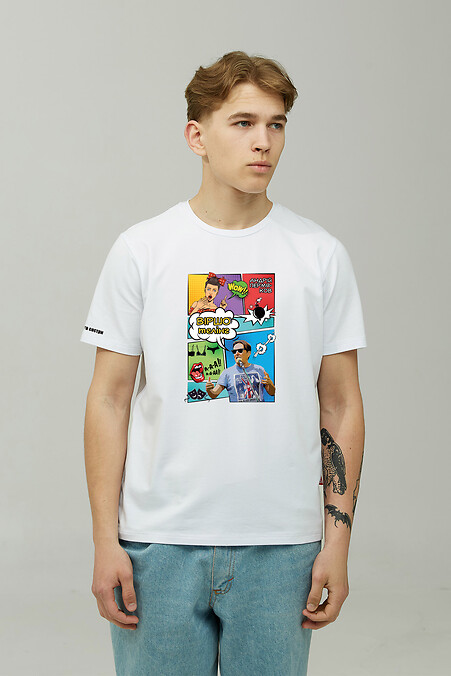 T-Shirt „Wirshotelling“ A. Permyakov. T-Shirts. Farbe: weiß. #9000418