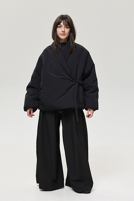 Damen-Frühlingskimonojacke „Mariko“, schwarz - #8037422