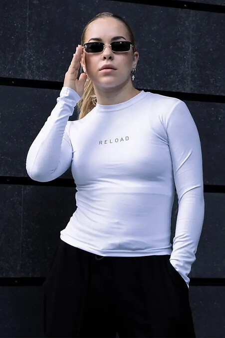 Women's long sleeve white - #8031430