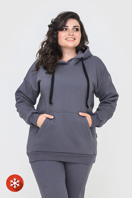 Insulated hoodie RIDE-1. Sweatshirts, sweatshirts. Color: gray. #3041433
