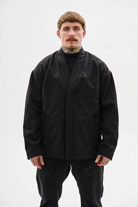 Чоловіча весняна куртка-кімоно з софтшеллу "Торанага" - #8037433
