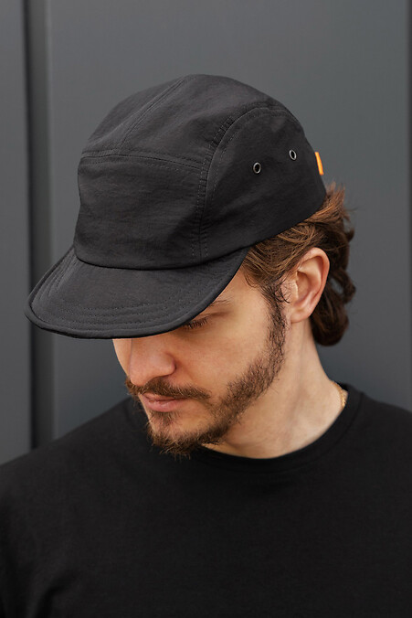 Herren-Nylon-Baseballkappe Camp Cap ohne Oracul, Schwarz - #8056436