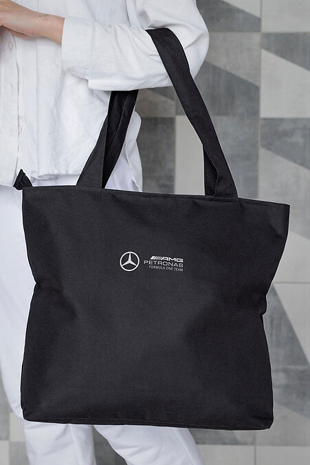 Eco-Shopper Stofftasche für Damen mit Aufdruck AMG Schwarz - #8055437