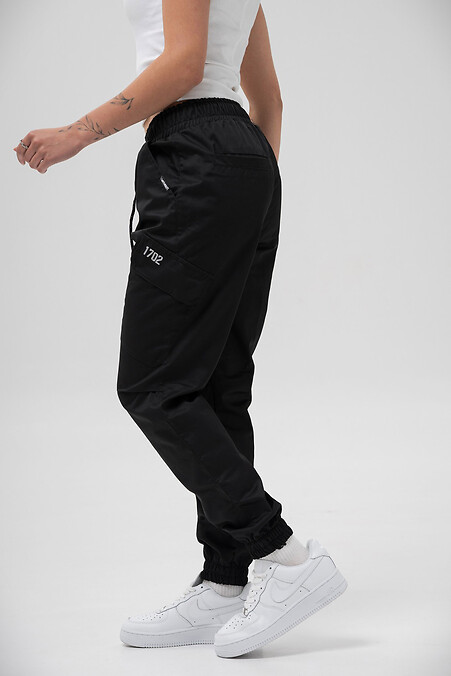 Жіночі Трикотажні Штани Карго Without Bayraktar 27 Black - #8056442