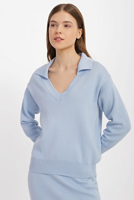 Sweter damski. Kurtki i swetry. Kolor: niebieski. #4038447