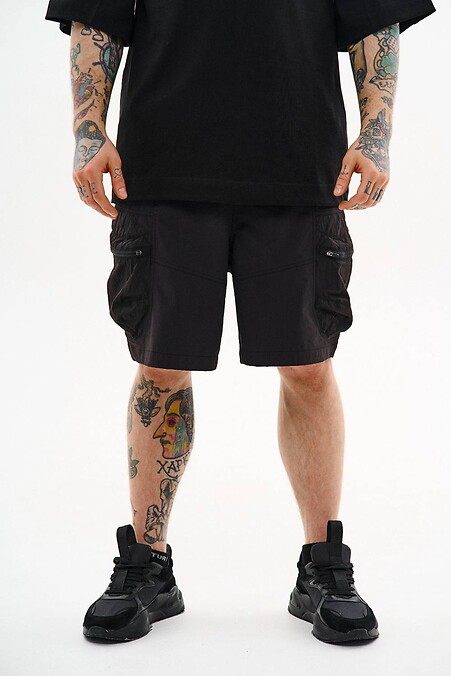 Cherokee Schwarze Nylon-Cargo-Shorts - #8037447