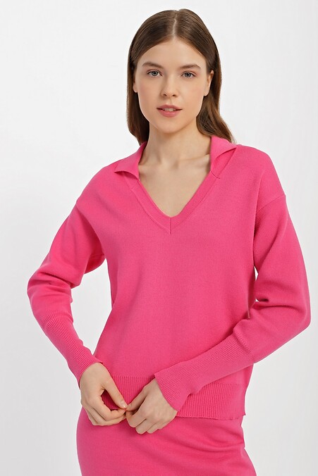 Sweter damski. Kurtki i swetry. Kolor: różowy. #4038448