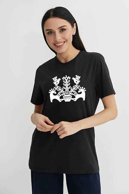 T-Shirt LUXURY-W "Karussell". T-Shirts. Farbe: das schwarze. #9001450