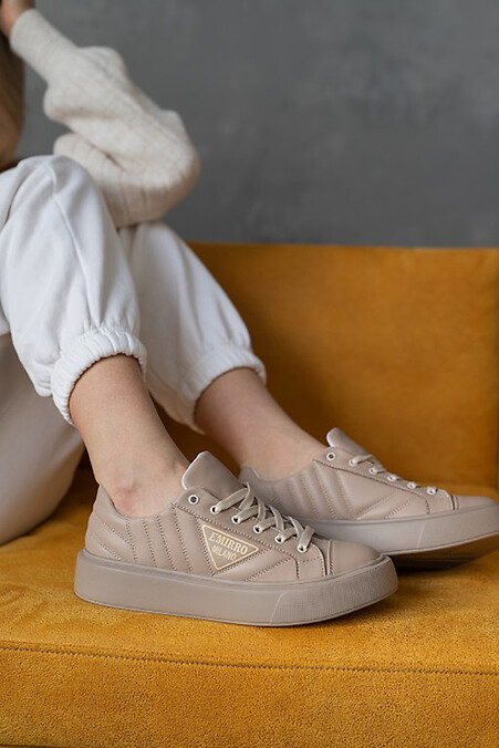 Women's sneakers. sneakers. Color: beige. #8018451