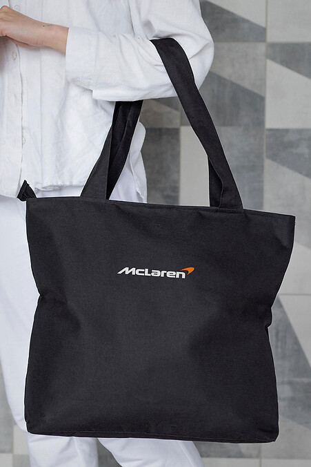 Damen Eco-Shopper Stofftasche mit McLaren Print Schwarz - #8055456