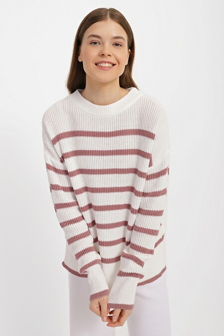 Sweter damski. Kurtki i swetry. Kolor: biały. #4038459