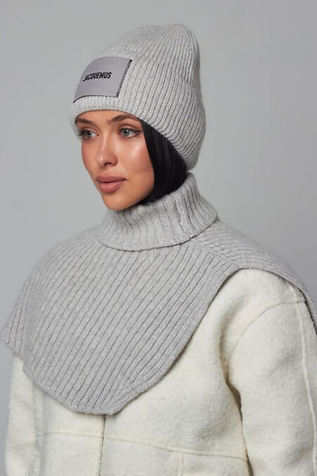 Жіноча маніжка світло-сірого кольору - #4496461