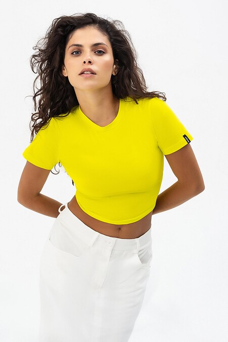 Top CARMI. Sportswear. Color: yellow. #3041462