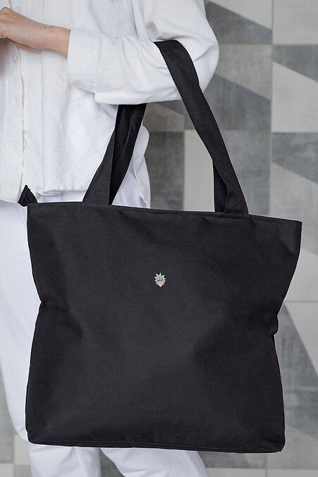 Damen Eco-Shopper Stofftasche mit Aufdruck Rick Schwarz - #8055462