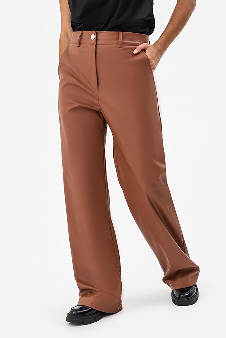 Spodnie ISKRA. Spodnie. Kolor: brązowy. #3041464