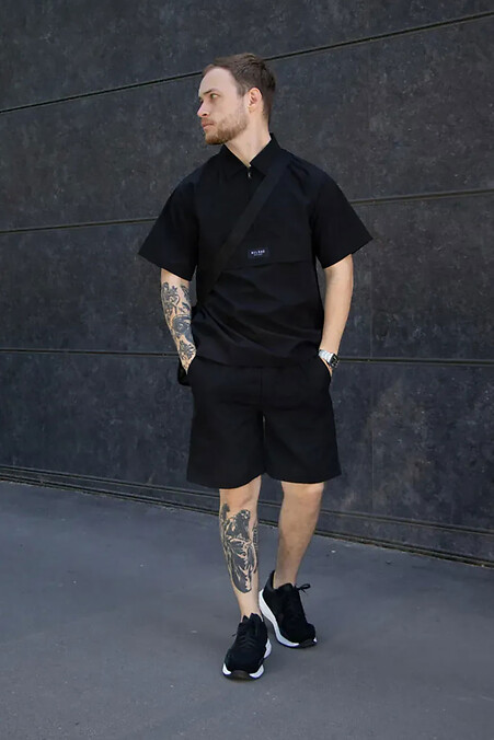 Men's summer suit Fuse black - #8031466
