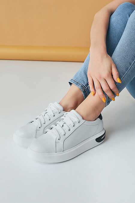 White sneakers with black - #4205469