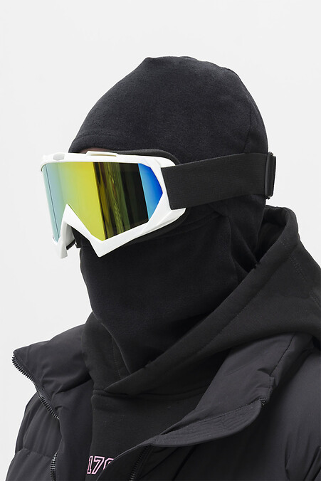 Ronin Herren-Sturmhaube aus Fleece für den Winter, Schwarz - #8055489