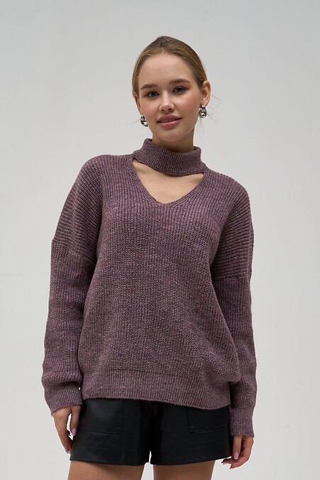 Marsala-Pullover. Jacken und Pullover. Farbe: violett. #4038502