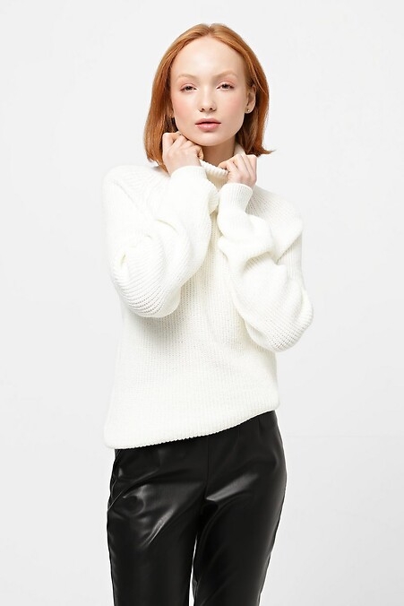 White sweater. Jackets and sweaters. Color: white. #4038515