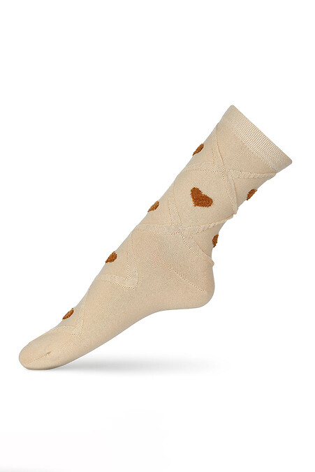 Women's socks "Venice", beige - #2401516