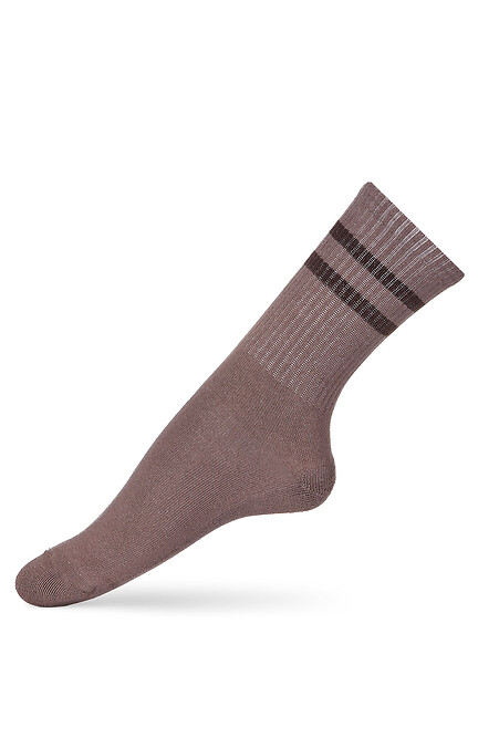 Women's socks "Valencia", brown - #2401517