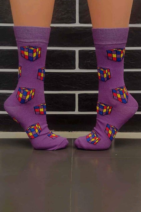 Носки Cube. Гольфы, носки. Цвет: фиолетовый. #8024531