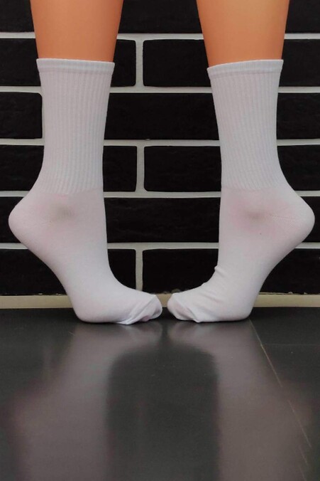 Socks “PRIME” white. Golfs, socks. Color: white. #8024537