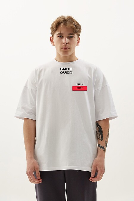 Koszulka Oversized GAME OVER - #9001540
