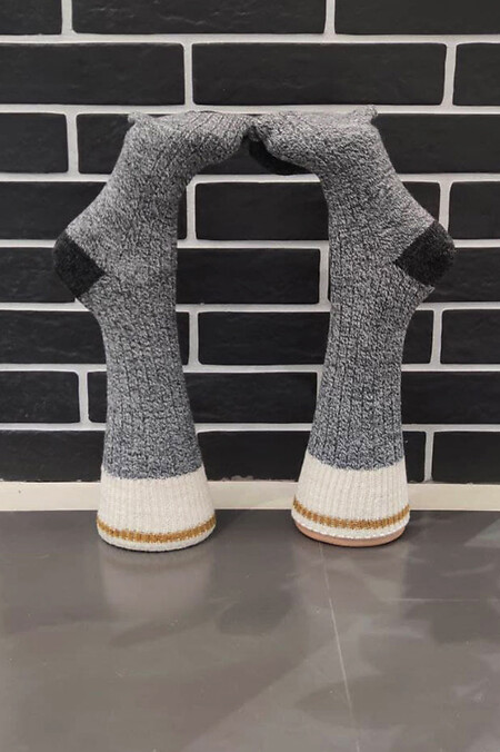 Шкарпетки “GOLD LINE”. Гольфи, шкарпетки. Колір: сірий. #8024554