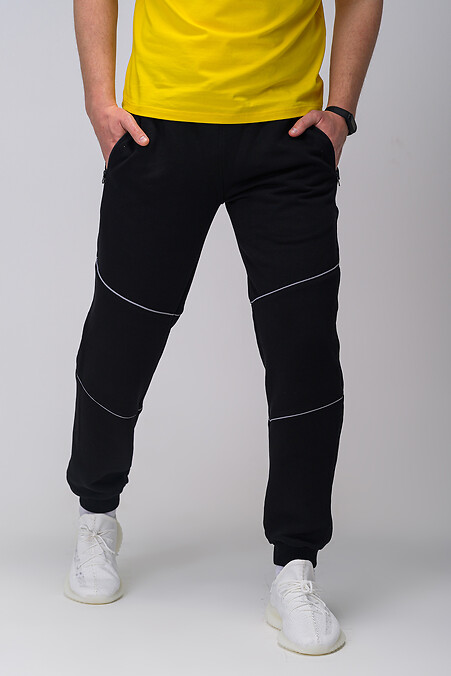 Sports pants NEO black with reflective - #8025555