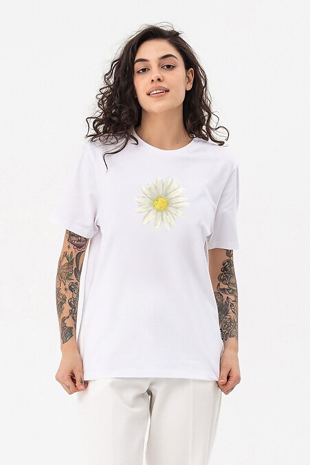 Women's T-shirt Romashka - #9001555