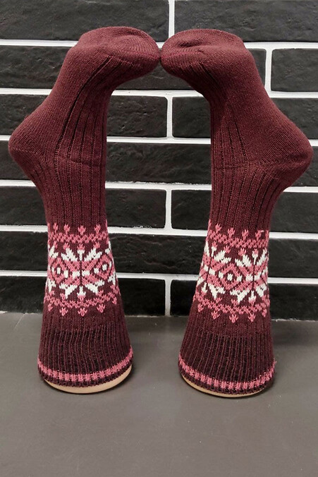 Socks “Bordo”. Golfs, socks. Color: red. #8024557