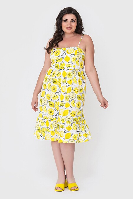Dress MARITA. Dresses. Color: yellow. #3040564