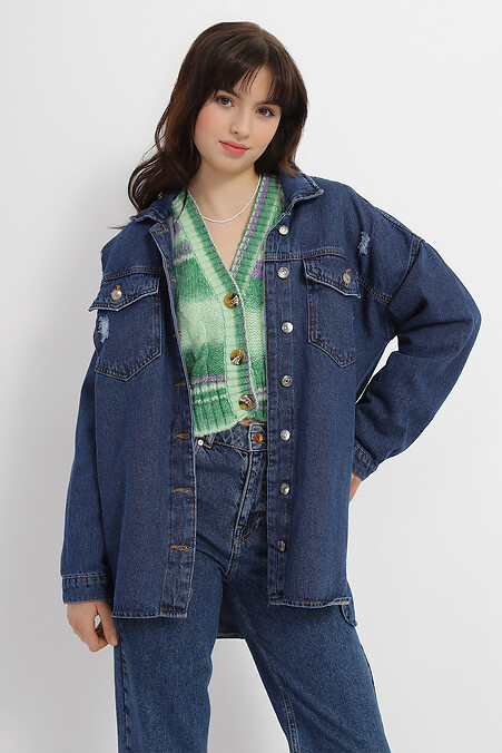Women's denim jacket. Jeans. Color: blue. #4014568