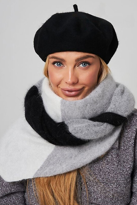 Жіночий берет чорного кольору - #4496581