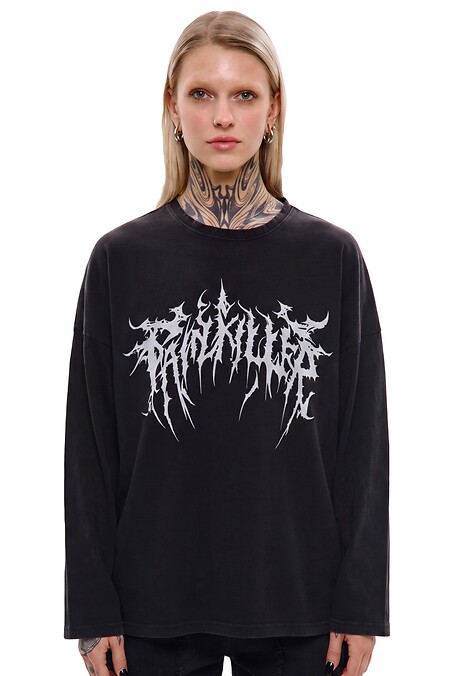 Langarmshirt NCTRNL vom „Paint Killer“-Kühler. Rollkragenpullover, lange Ärmel. Farbe: das schwarze. #8037583