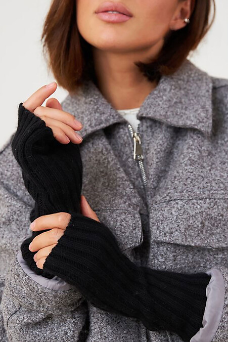 Жіночі мітенки чорного кольору - #4496590