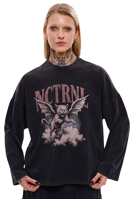 Longsleeve NCTRNL von „Angel“ Cooler. Rollkragenpullover, lange Ärmel. Farbe: das schwarze. #8037592