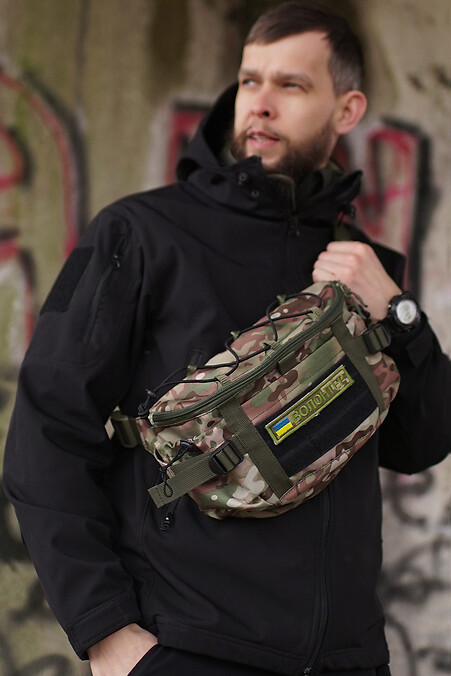 Bag "VOLUNTEER" large functional. Belt bags. Color: multicolor. #8039592
