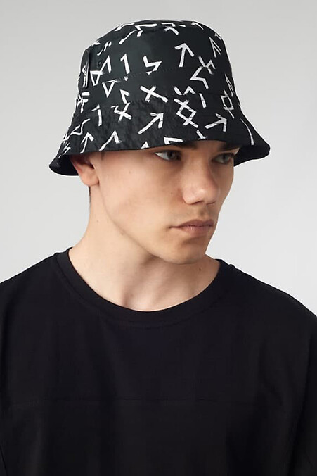 Reversible panama hat Rune/Black - #8025593