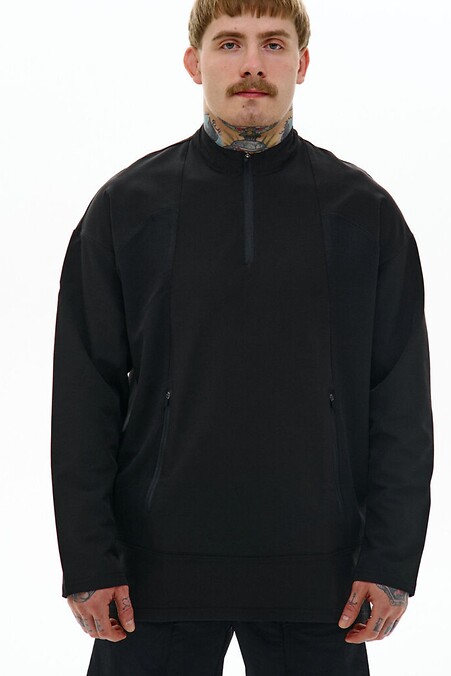Bluza ze stretchu nylonowego „Scape” w kolorze czarnym. Bluzy, bluzy z kapturem. Kolor: czarny. #8037593