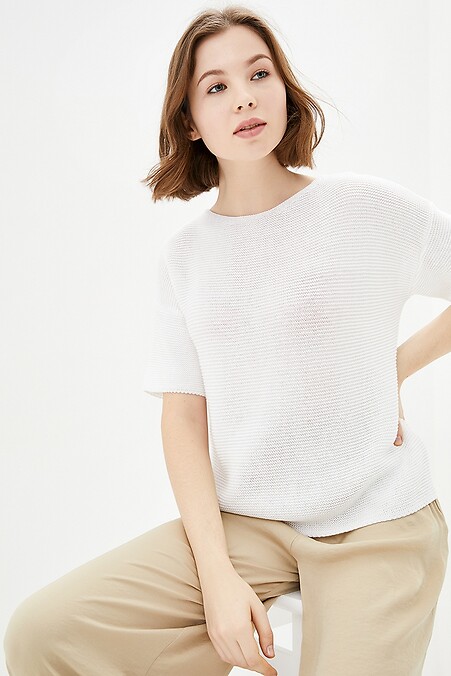Sweter dla kobiet. Kurtki i swetry. Kolor: biały. #4037597