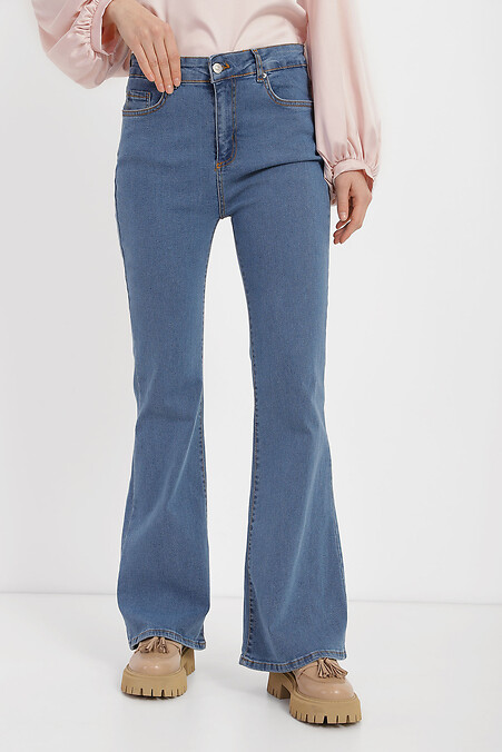 Dżinsy dla kobiet. Spodnie jeansowe. Kolor: niebieski. #4014598