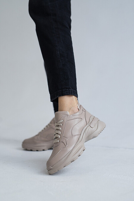 Female sneakers. Sneakers. Color: beige. #8018618